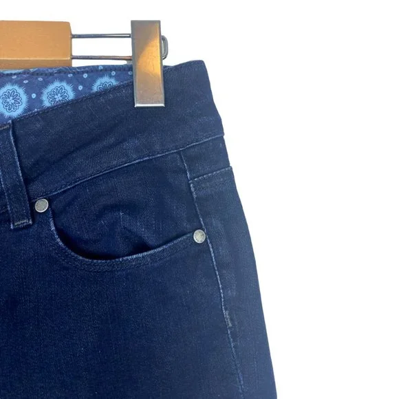 Paige Women's Hidden Hills Blue Dark Wash High Rise Bootcut Denim Jeans US 28 - Picture 4 of 11